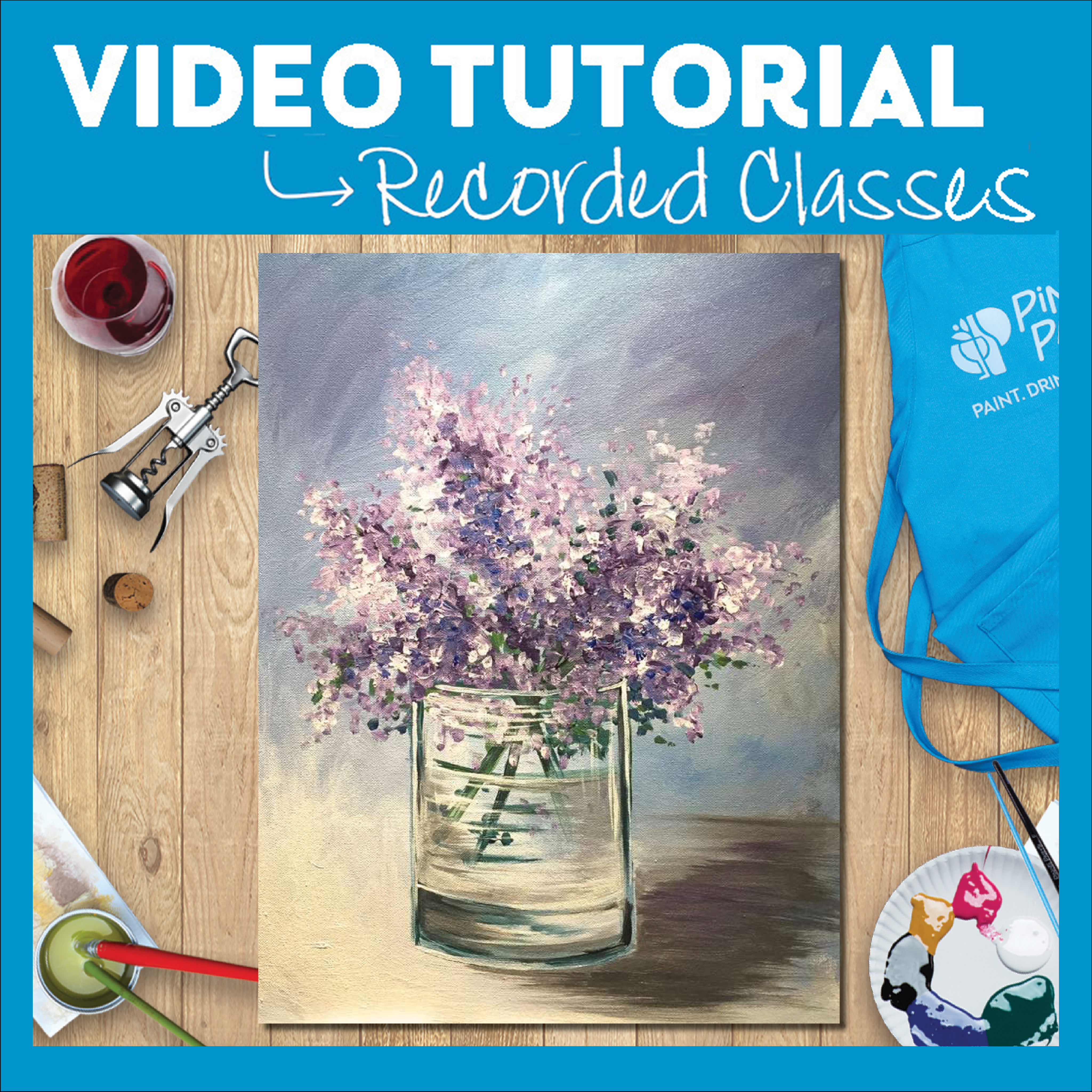 video lilacs in a glass
